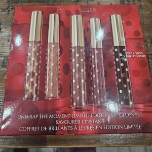 Estee Lauder Limited Edition Lip Gloss Set - Red, Pink, Purple